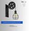 Wandlamp Zwart - Katrol Lamp Vintage - Industriële Wandlampen - Lampen Industrieel - Loft