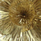 Wandornament | Bloem goud | Muurdecoratie | 3D kunst | Woonkamer decoratie | Goudenkleurige accessoires | Afmeting : 54 x 14 x 53 cm