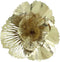 Wandornament | Bloem goud | Muurdecoratie | 3D kunst | Woonkamer decoratie | Goudenkleurige accessoires | Afmeting : 54 x 14 x 53 cm