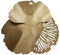 Wandornament | Bloem goud | Muurdecoratie | 3D kunst | Woonkamer decoratie | Goudenkleurige accessoires | Afmeting : 54 x 14 x 53 cm