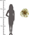 Wandornament | Bloem goud | Muurdecoratie | 3D kunst | Woonkamer decoratie | Goudenkleurige accessoires | Afmeting : 54 x 14 x 53 cm