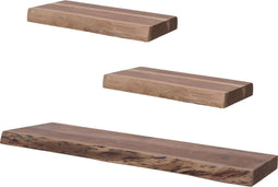 Wandplank Pure Acaciahout - Set van 3 Klein