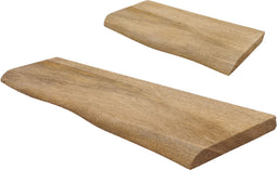Wandplank Pure Mangohout - Set van 2 Klein