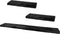 Wandplank Pure Zwart Mangohout - Set van 3 Groot