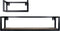 Wandplank Vintage - Set van 2 - 37 cm - 81 cm - Mangohout - Metaal