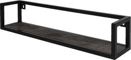 Wandplank Vintage Zwart Mangohout 60 cm