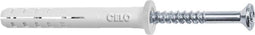 Wandpluggen en schroeven CELO NP 5 x 25 mm Staal Platte kop Verzinken (200 Stuks)
