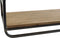 Wandrek - Rek - Metaal - Hout - 71 x 16 x 20,5 cm.