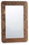 Wandspiegel 43 Bruin 90 x 60 x 2 cm Rechthoekig
