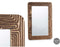 Wandspiegel 43 Bruin 90 x 60 x 2 cm Rechthoekig
