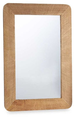 Wandspiegel 44 Bruin Strepen 90 x 60 x 2 cm Rechthoekig