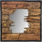Wandspiegel - 60x60 cm - teak
