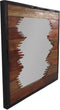 Wandspiegel - 60x60 cm - teak