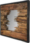 Wandspiegel - 60x60 cm - teak