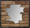 Wandspiegel - 80x80 cm - teak