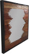 Wandspiegel - 80x80 cm - teak