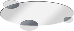 Wandspiegel DKD Home Decor Kristal Cirkels (120 x 2 x 49 cm)