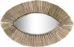 Wandspiegel DKD Home Decor Kristal Natuurlijk Jute (54 x 3 x 34 cm)