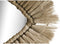 Wandspiegel DKD Home Decor Kristal Natuurlijk Jute (54 x 3 x 34 cm)