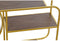 Wandspiegel DKD Home Decor Spiegel Gouden Metaal Hout Bruin (100 x 18 x 40 cm)
