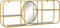 Wandspiegel DKD Home Decor Spiegel Gouden Metaal Hout Bruin (100 x 18 x 40 cm)