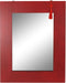 Wandspiegel DKD Home Decor Spiegel Spar Rood Zwart MDF (70 x 2 x 90 cm)