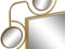 Wandspiegel DKD Home Decor Zwart PVC Metaal Gouden (70 x 2 x 100 cm)
