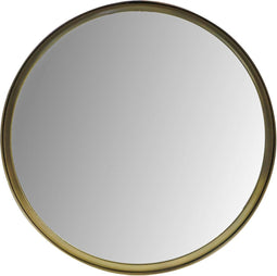 Wandspiegel Fletcher Rond - ø50 - antique gold - Ijzer/glas
