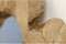Wandspiegel Kecik - 30x30 - Naturel - Teak/glas