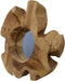 Wandspiegel Kecik - 30x30 - Naturel - Teak/glas