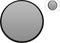 Wandspiegel - rond - zwart - hout - 30 cm - spiegel