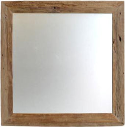 Wandspiegel Rustiek - 80x80 cm - drijfhout teak