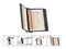 Wandstandaard Durable 5854 Sherpa Style Met 10 Tassen Zwart