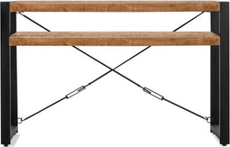 Wandtafel Britt met schap mangohout 120 cm