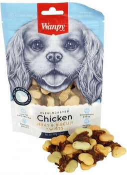 Wanpy oven-roasted chicken jerky / biscuit twists - Default Title