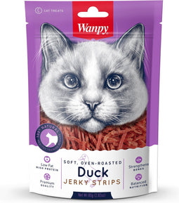Wanpy soft oven-roasted duck jerky strips (80 GR)