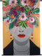 Wants&Needs Wanddoek Face Flowers VelvetMulti 105 X 2.5 X 136