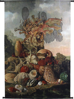 Wants&Needs Wanddoek Shells Velvet Rood 105 X 136