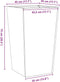 vidaXL - Plantenbak - 45x45x75 - cm - staal - zwart