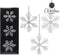 Decoratieve figuren (3 uds) Kristal