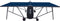 Cougar Tafeltennistafel Deluxe 2800 Indoor Blauw - Pingpongtafel voor binnen – Inklapbaar – Incl. net