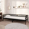 vidaXL - Bedbank - massief - grenenhout - zwart - 90x200 - cm