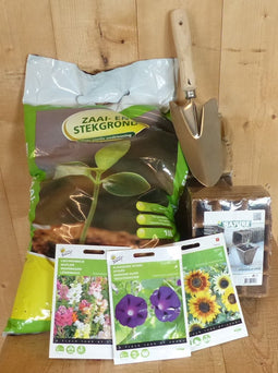 Warentuin mix - Cadeaupakket zomer zadenpakket geel, paars en roze...