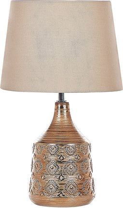 WARI - Tafellamp - Bruin - Keramiek