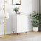 vidaXL - Dressoir - 40x35x70 - cm - bewerkt - hout - wit