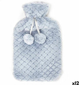 Warmwaterkruik Blauw Plastic 1,8 L (12 Stuks)