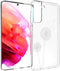 imoshion Hoesje Geschikt voor Samsung Galaxy S21 FE Hoesje Siliconen - imoshion Design hoesje - Wit / Transparant / Dandelion