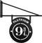 Warner bros - Metal Door Sign Swing Platform 9 3/4 Black 35x4x38 cm