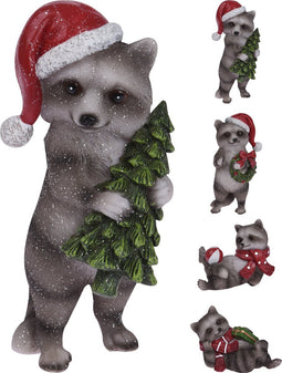 Wasbeer kerst 15cm 4ass