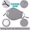 Washable Cotton Mask w/ 2 Activated Carbon Filters